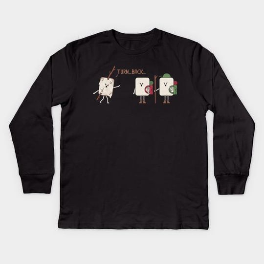 Discover Turn Back - Camping - Kids Long Sleeve T-Shirt