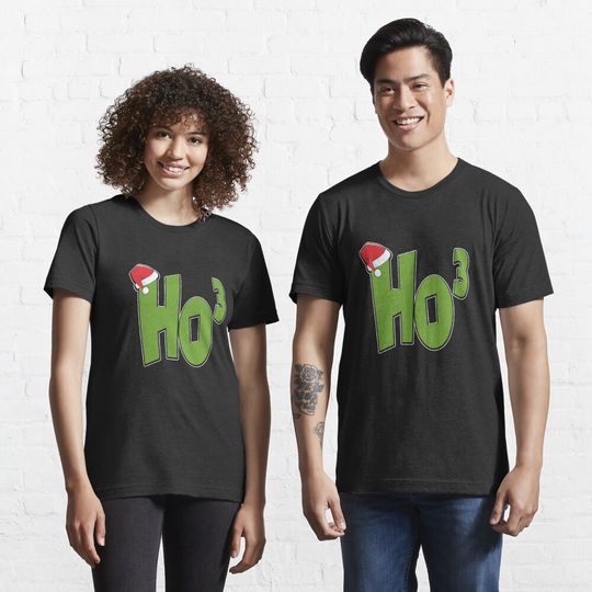 Discover Ho Ho Ho Cubed Christmas Math Teacher T-Shirt
