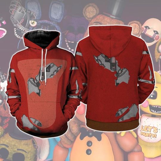 Discover Five Nights at Freddy Shirt 3d Shirt, Fnaf Chica 3D Full Over Print Hoodie