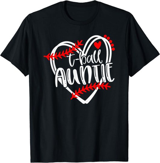 Discover Womens Tball AUNTIE, T ball Tshirt, Girls T-ball Shirt