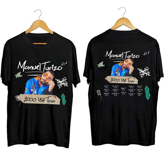 Discover Manuel Turizo US Tour 2023 Shirt, Manuel Turizo Fan T Shirt