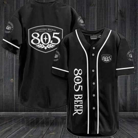 Discover Black 805 Beer Baseball Jersey