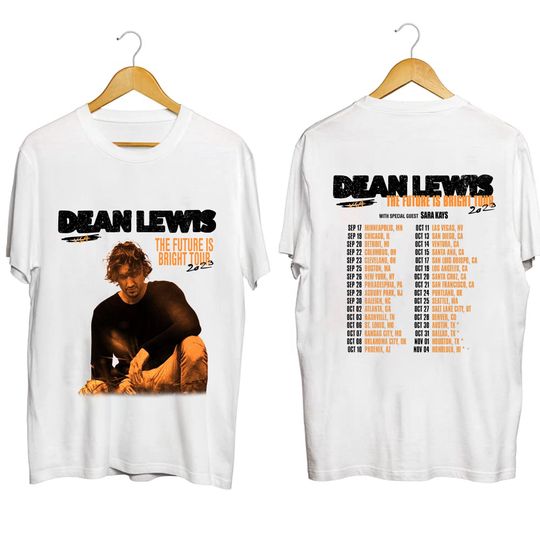 Discover Dean Lewis The Future is Bright Tour 2023 T Shirt