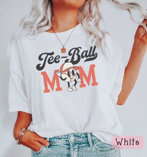 Discover Vintage Tee-Ball Mom, T-Ball Mom Shirt, Little League Mom Shirt