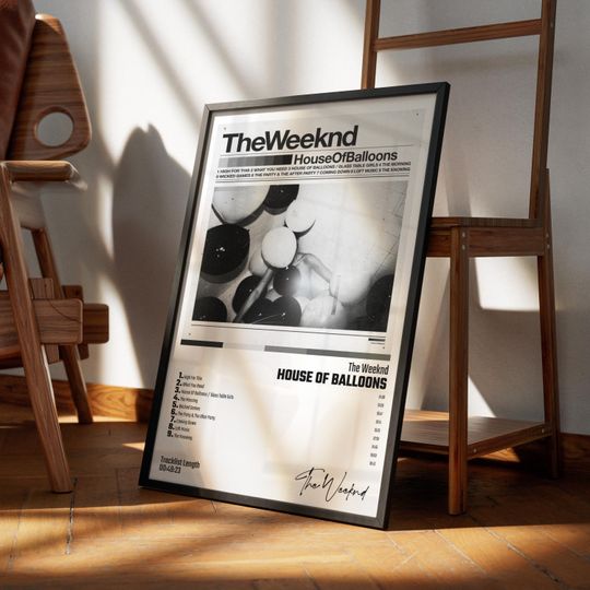 Discover Weeknds - House Of Balloons - Album Art Poster