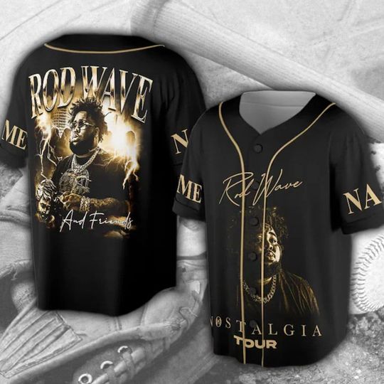 Discover Customized Rod Wave and Friends Signature Baseball Jersey