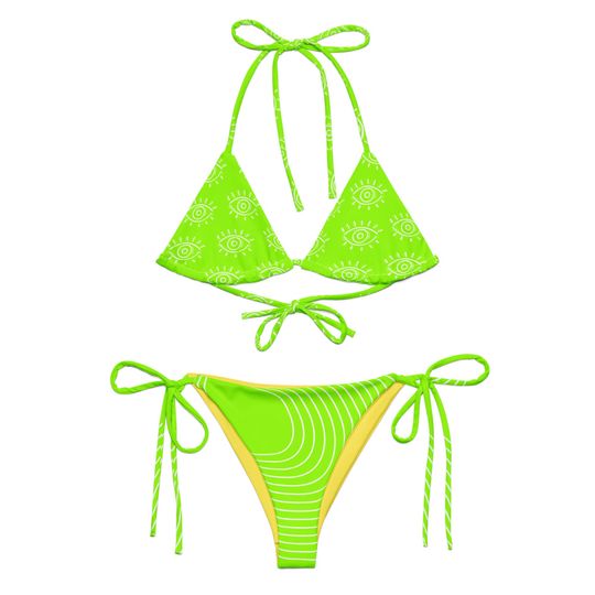 Discover Neon Green Women's Sling Bikini Swimsuits