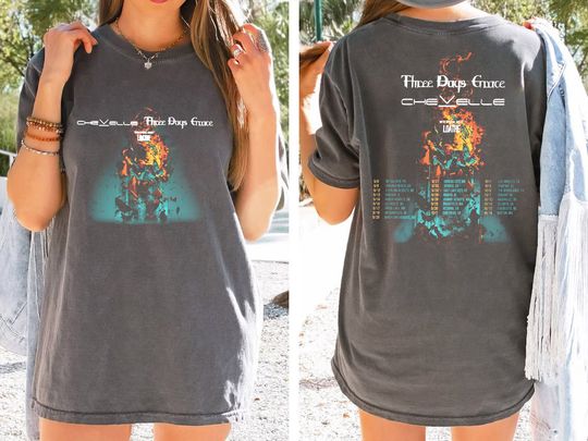 Discover Color Chevelle and Three Days Grace Co headline Tour 2023 T Shirt