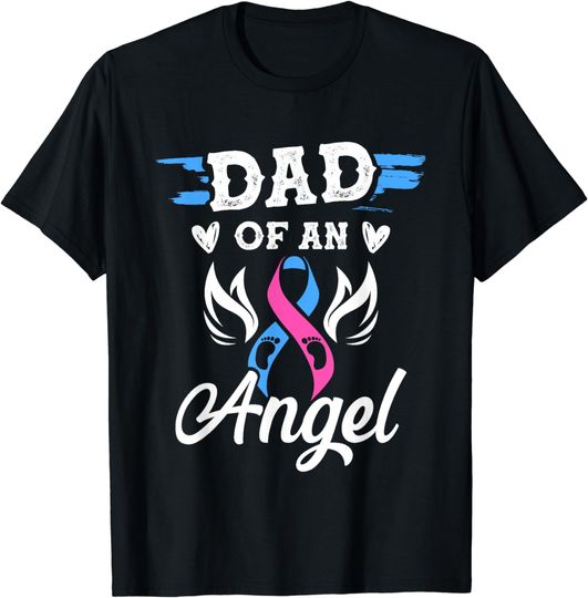 Discover Infant Loss Dad of Angel Pregnancy Baby Miscarriage T-Shirt