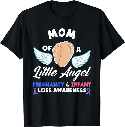 Discover Mom Of A Little Angel Infant Loss Awareness T-Shirt