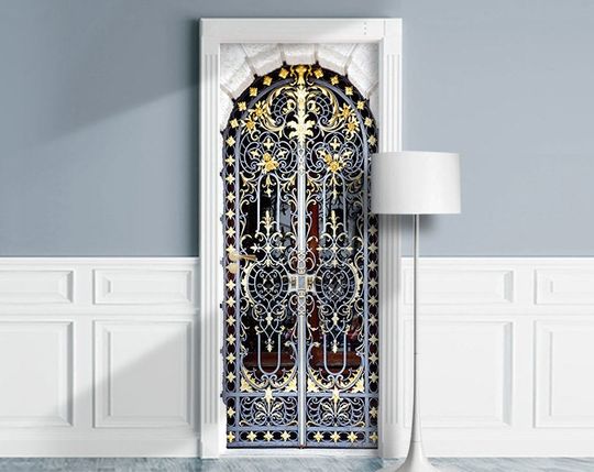 Discover Palace Gates Self-Adhesive Door Cover Sticker