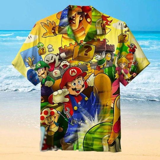Discover Mario 3D All Over Print Hawaiian Shirt,Hawaiian Shirt