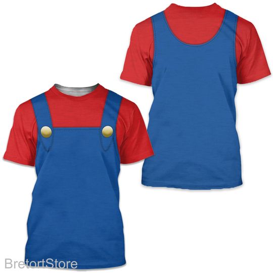 Discover Mario 3D Full Over Print Shirt | Mario Costume Shirt