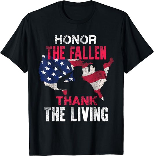Discover Honor the Fallen Veteran Themed Military Support T Shirt T-Shirt