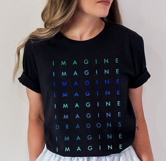 Discover Vintage Imagine Dragons Font Lightning Thunder Shirt