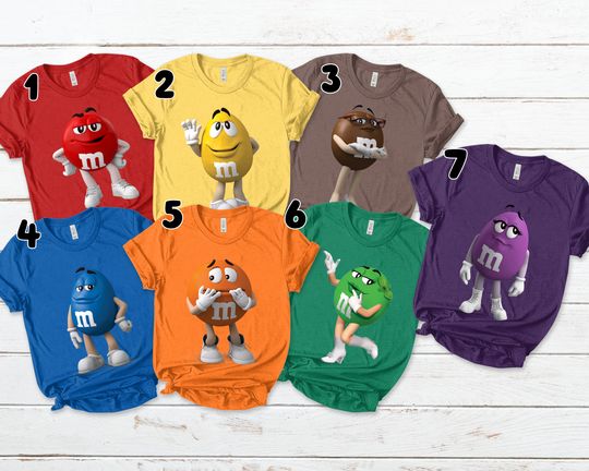 Discover M&M Candies T Shirt, M And M Matching Family Shirt Group MM shirt halloween candy