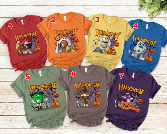 Discover M&M Candies T Shirt, M And M Matching Family Shirt Group shirt halloween candy halloween