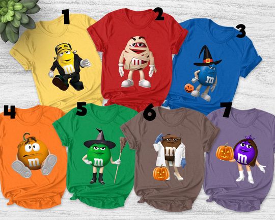 Discover M&M Candies Shirt,M And M Matching Family Shirt,Group MM halloween Shirt