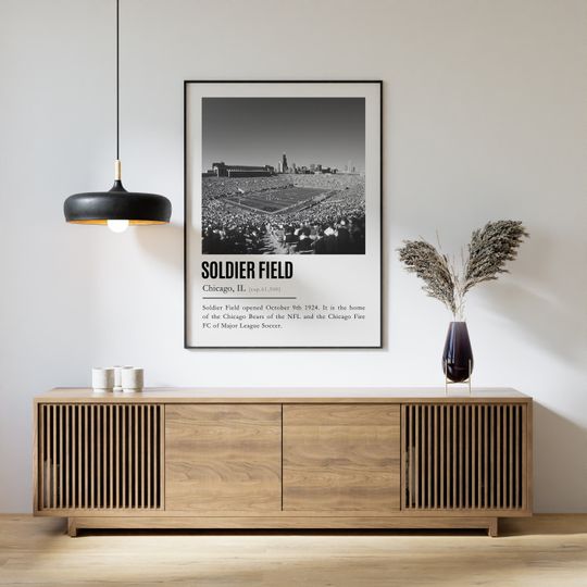 Discover Soldier Field Poster Chicago Bears Stadium