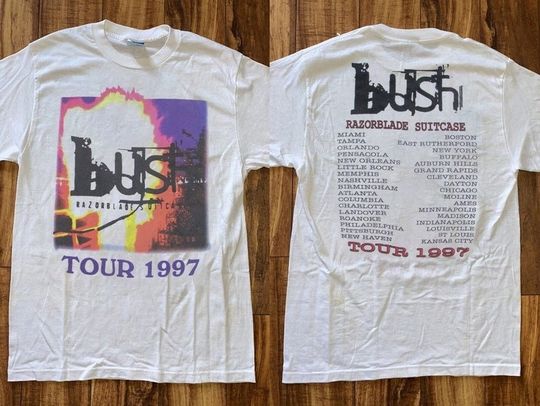 Discover Bush Razorblade Suitcase Tour 1997 T-Shirt