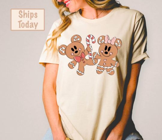 Discover Mouse and friends Gingerbread Shirt,Mouse Christmas Shirts,Christmas magical Shirts,Matching Shirt