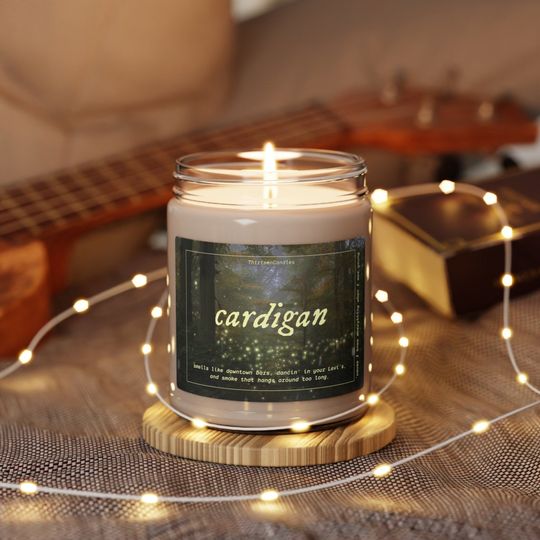 Discover Cardigan custom soy scented candle