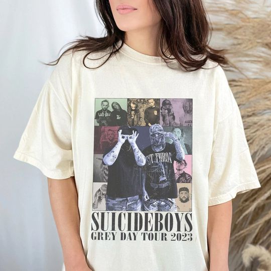 Discover Suicideboys Grey Day tour 2023 Tshirt, Suicideboys The Eras Styles