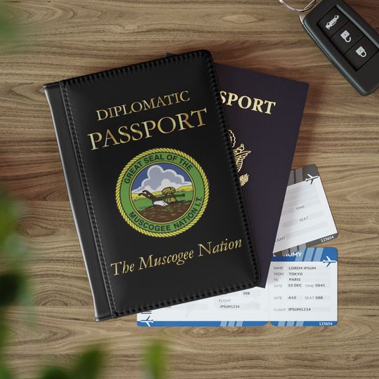 Discover Muscogee Nation Diplomatic Passport Cover