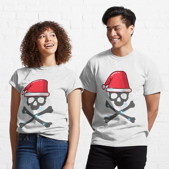 Discover Christmas skull M&M design Classic T-Shirt