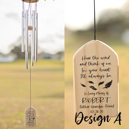 Discover Personalized Wind Chimes | Memorial Tribute | In Loving Memory Of | Wind Chime