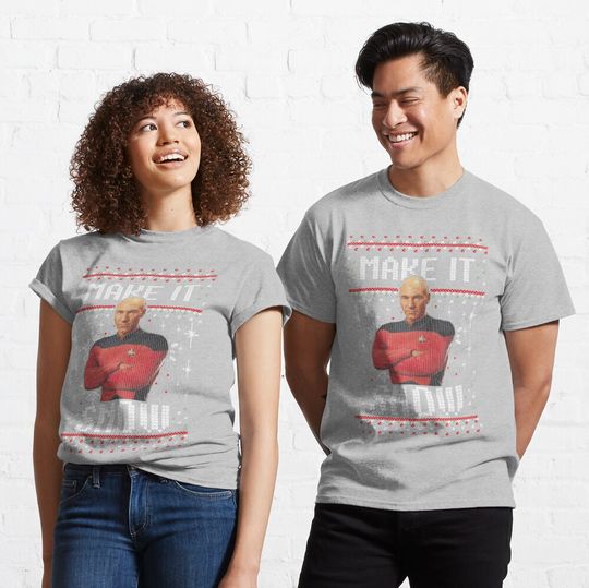 Discover startrek2020 Next Picard Make It Snow Ugly  T-Shirt