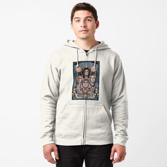 Discover american rock band Zipped Hoodie