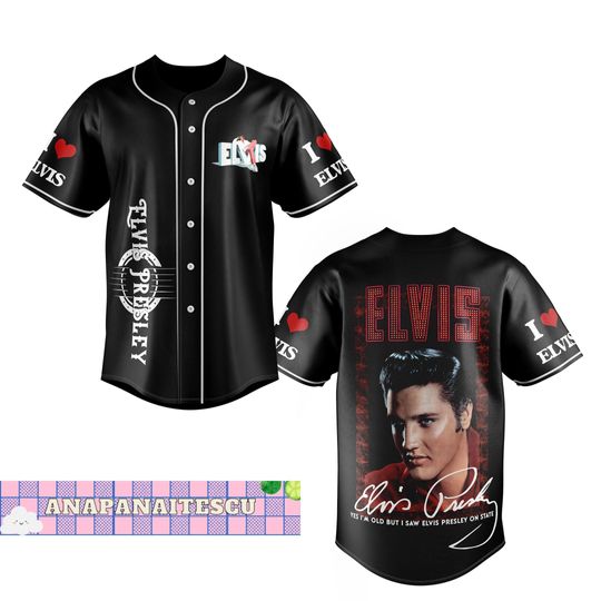 Discover Elvis Presley Jersey Shirt, King Of Rock And Roll Jersey