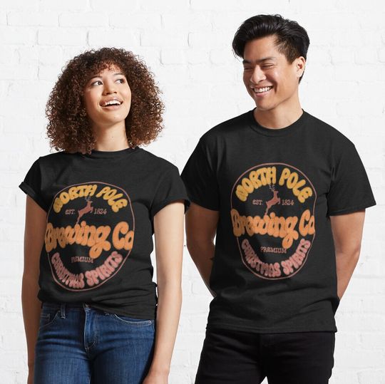 Discover North Pole Brewing Co Shirt Cute Christmas Classic T-Shirt