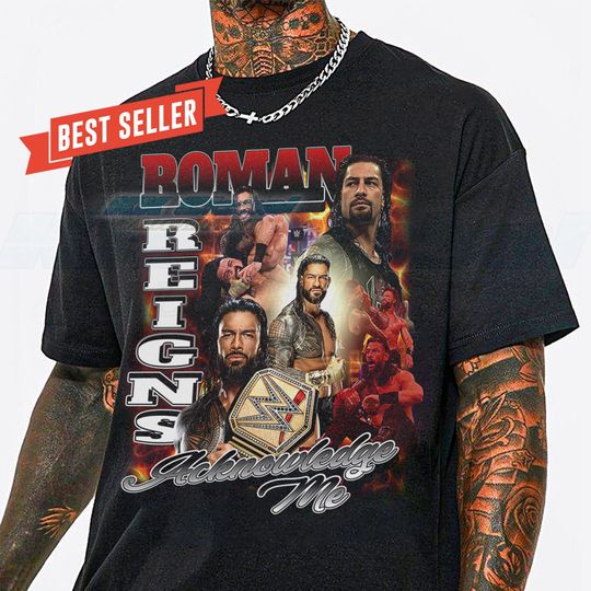 Discover Roman Reigns Acknowledge Me Unisex Softstyle T-Shirt, Roman Reigns Unisex Shirt