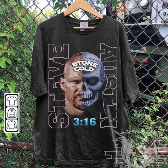 Discover Stone Cold Steve Austin Vintage 90s Bootleg Style T-Shirt, Stone Cold Steve Austin Shirt