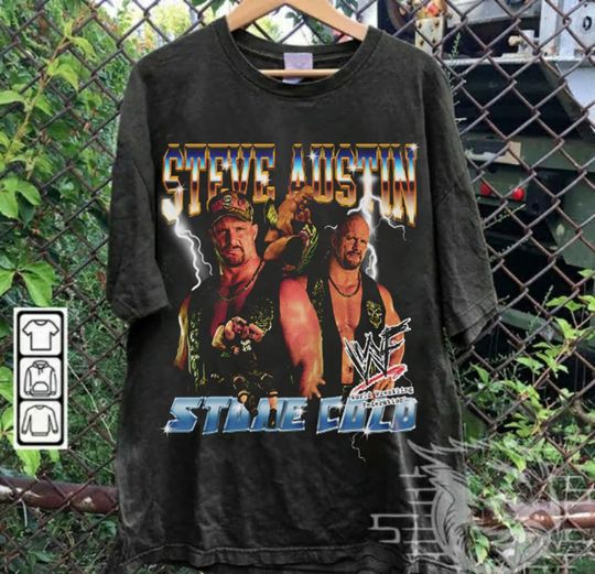 Discover Vintage Stone Cold Bootleg Style Shirt, Stone Cold T-Shirt, Vintage Shirt, 90s Graphic Tee