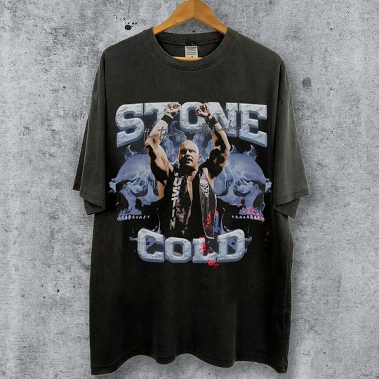 Discover Stone Cold Vintage 90s Graphic Style T-Shirt, Steve Austin Shirt
