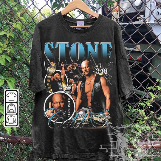 Discover Vintage Bootleg Style Stone Cold Shirt, Steve Austin Wrestling T-Shirt