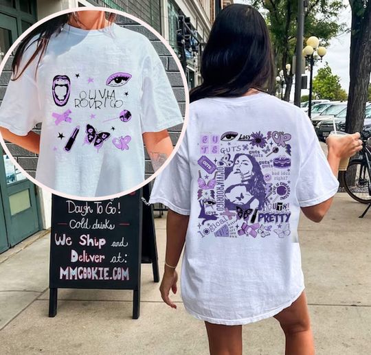 Discover Olivia Rodrigo Guts Double Sided Shirt