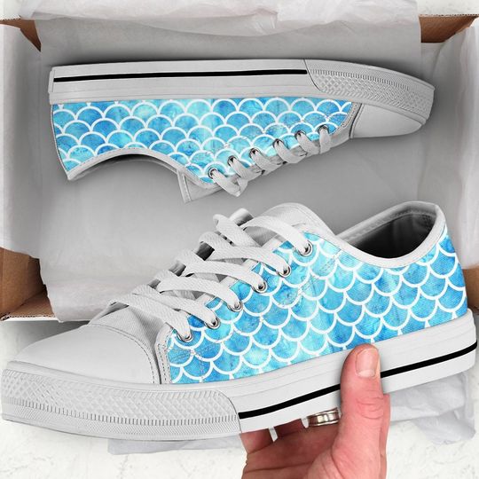 Discover Mermaid Women's Low Top Sneakers