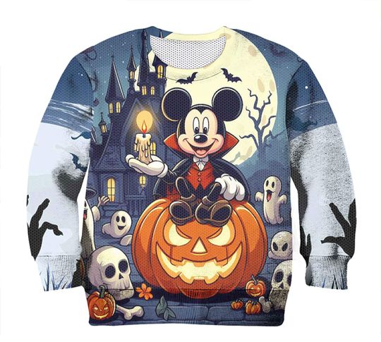 Discover Pumpkin Halloween 3D Sweater, Halloween Matching Shirt, Spooky Season Shirt