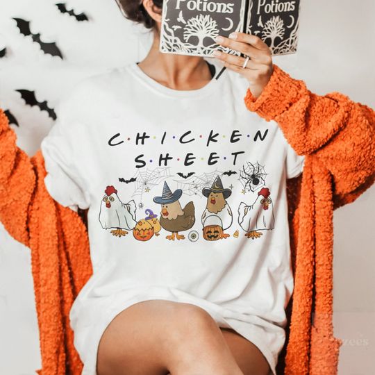 Discover Funny Chicken Sheet Shirt for Halloween