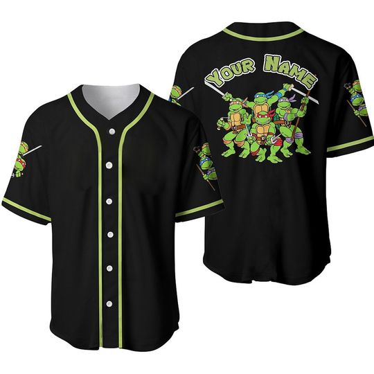 Discover Custom Name Teenage Mutant Ninja Turtles Baseball Jersey
