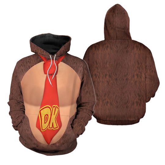 Discover Donkey Kong Custom Unisex 3D Hoodie