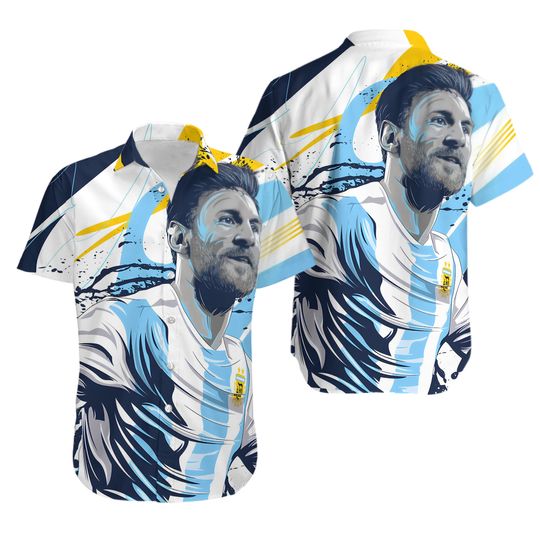 Discover GOAT MESSI Hawaiian Shirt