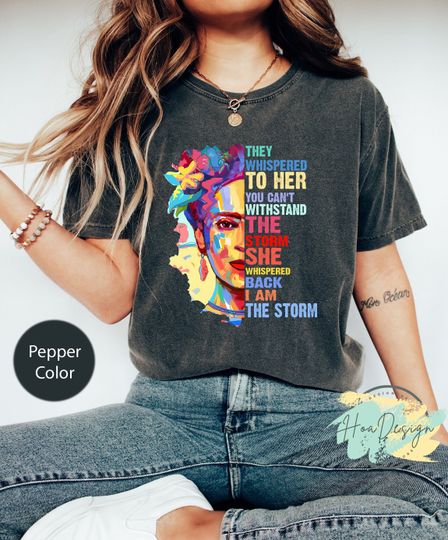 Discover I Am The Storm  T-Shirt, Frida Kahlo Shirt, Feminist Shirt, Mexican Shirt