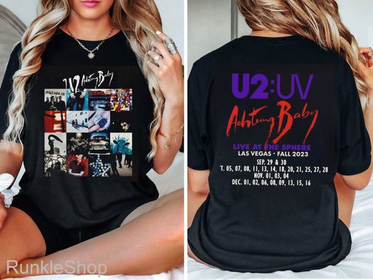 Discover U2 Ultraviolet Sphere 2023, U2 Live at Sphere shirt