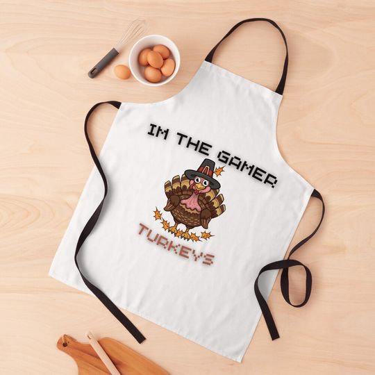 Discover I'm The Gamer Funny Turkey Thanksgiving Kitchen Apron