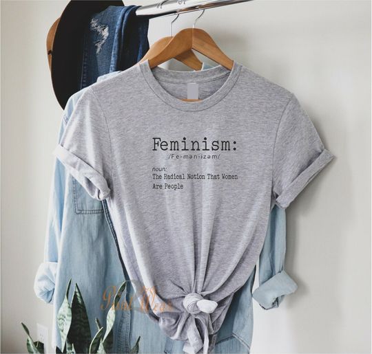 Discover Feminism Women are people T Shirt Ladies feminist Slogan statement T-Shirt top